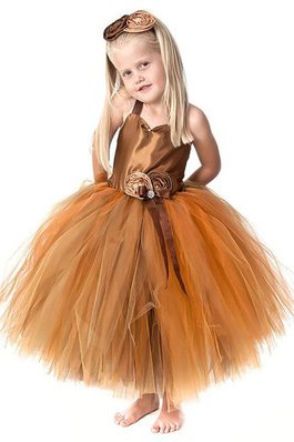 Abito da Cerimonia Bambini con Fiore Senza Maniche Ball Gown Largo Bretelle Conotta