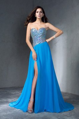 Robe de soirée officiel longue de princesse ligne a en chiffon