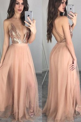 Robe de bal longue naturel fermeutre eclair bandouliere spaghetti de princesse