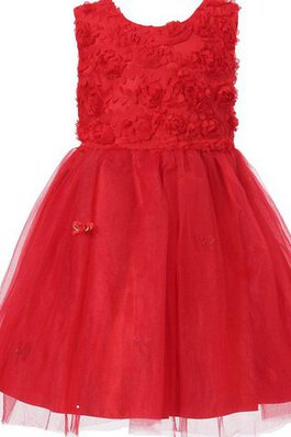 Robe de cortège enfant manche nulle en tulle avec nœud col u profond avec zip