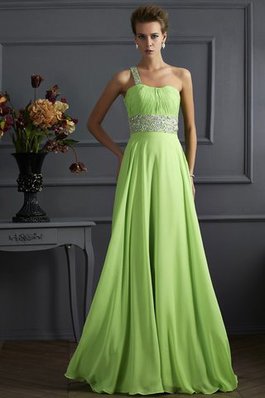 Robe de bal longue ligne a d'épaule asymétrique de princesse avec chiffon