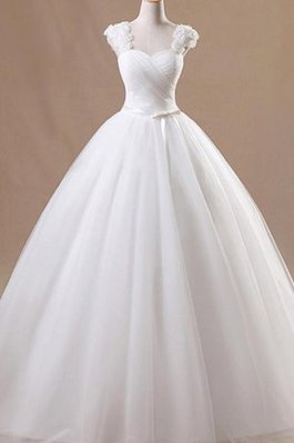 Vestido de Novia de Corte Evasé de Maravilloso de Lazos de Natural