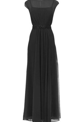 Abito mamma Sposa largo in Chiffon con Piega A-Line A Terra con Fiocco