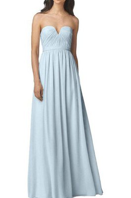 Robe demoiselle d'honneur ruché a-ligne avec chiffon
