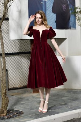 Robe de bal avec manche courte ruchés longs salle interne accrocheur simple