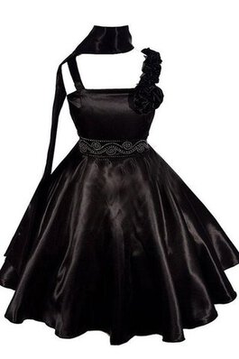 Vestido de Floristas de Corte-A de Escote con Hombros caídos de Sin mangas de Flores