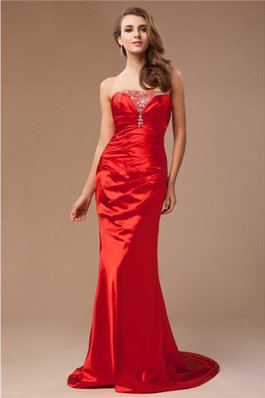 Robe de bal longue de tour de ceinture empire textile taffetas avec perle de bustier