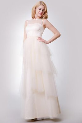 Robe demoiselle d'honneur facile luxueux romantique manche nulle textile en tulle