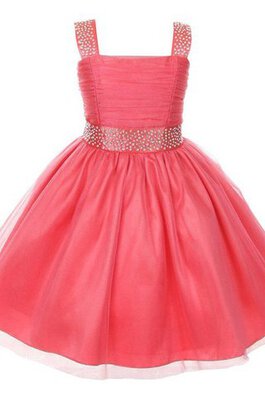Vestido de Floristas de Corte-A en Tul de Hasta la Rodilla de Hasta la Tibia