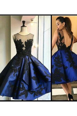 Robe fête de la rentrée bref avec sans manches en satin de princesse ligne a