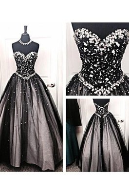 Robe de quinceanera longue decoration en fleur avec lacets de mode de bal de col en cœur