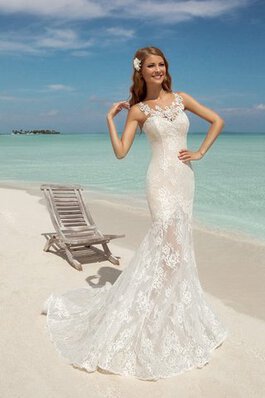 Ärmellos Strand Herz-Ausschnitt bodenlanges luxus Brautkleid mit Rücken Schnürung