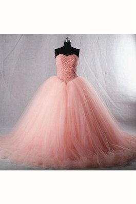 Geschichtes Perlenbesetztes Tüll Organza wadenlanges Quinceanera Kleid mit Rücken Schnürung