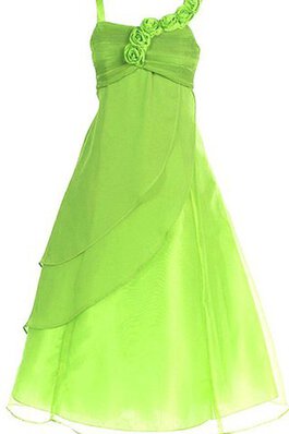 Vestido de Floristas en Tul de Hasta el suelo de Flores de Escote con Hombros caídos