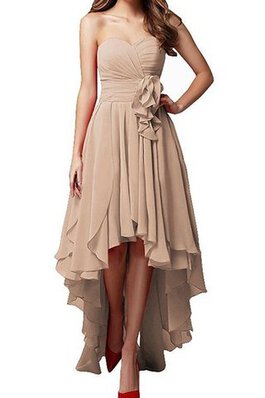 Robe demoiselle d'honneur avec ruban avec gradins a-ligne ceinture en chiffon
