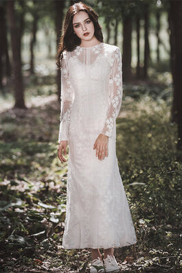 Absorbierend Outdoor Natürliche Taile Konservatives Luxus Brautkleid