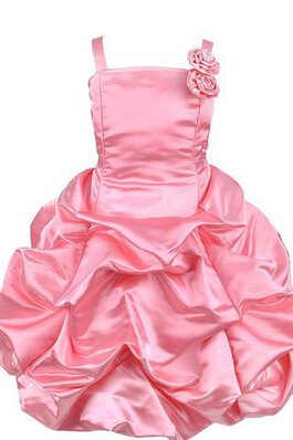 Robe de cortège enfant bandouliere spaghetti avec fleurs de lotus manche nulle