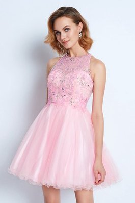 Robe de cocktail naturel bref a-ligne de princesse de lotus