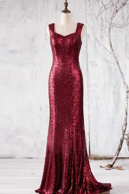 Glamouroso&Dramatico Vestido de Dama de Honor de Cremallera de Escote Cuadrado