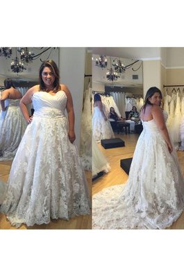 Vestido de Novia de Plisado de Cremallera de Volantes Adorno de Abalorio