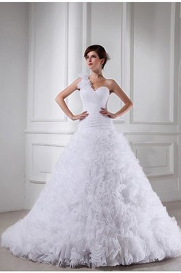 Robe de mariée longue manche nulle cordon de col en cœur de traîne mi-longue