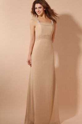 Robe de soirée elégant en chiffon ruché jusqu'au sol