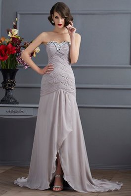 Robe de soirée longue col en forme de cœur de princesse ligne a fermeutre eclair