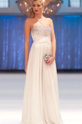 Elegante Vestido de Fiesta de Drapeado de Abalorio de Hasta el suelo de Sin mangas