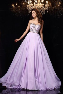 Vestido de Noche de Corte princesa de Sin mangas de Escote Corazón de Cremallera