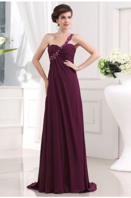 Robe de bal longue de princesse avec perle manche nulle a-ligne