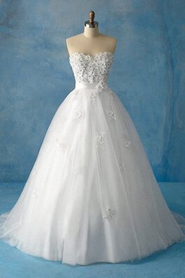 Robe de mariée à la mode naturel de mode de bal de col en cœur fermeutre eclair