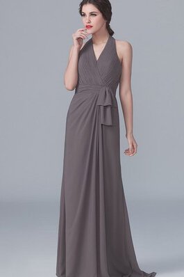 Robe demoiselle d'honneur silhouette asymétrique avec nœud