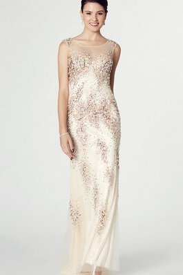 Robe de bal simple vintage col u profond en tulle manche nulle