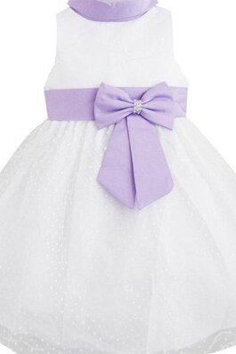 Robe de cortège enfant manche nulle avec nœud ligne a elevé