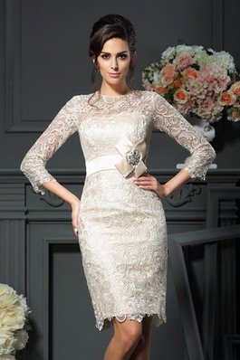 Robe mère de mariée bref naturel en forme fermeutre eclair longueur mollet