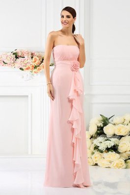 Robe demoiselle d'honneur longue manche nulle avec chiffon avec zip de fourreau