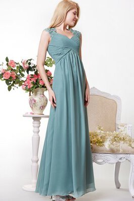 Robe demoiselle d'honneur romantique simple ruché de col en cœur a-ligne