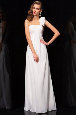 Robe de bal longue plissage jusqu'au sol avec sans manches avec chiffon