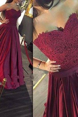 Robe de soirée vintage longue avec sans manches en satin a-ligne