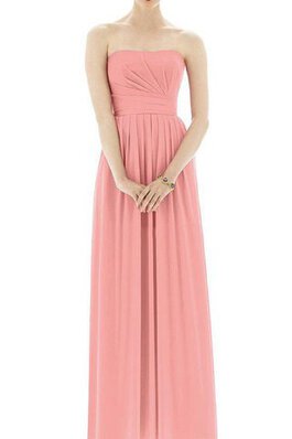 Robe demoiselle d'honneur plissé de bustier a-ligne avec chiffon