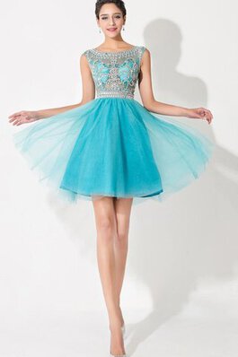 Abito dal Dolce Sedici in Tulle con Increspature Moderno largo con Increspato con Cristino