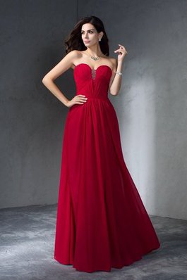 Reißverschluss Herz-Ausschnitt Chiffon Prinzessin Formelles Ballkleid