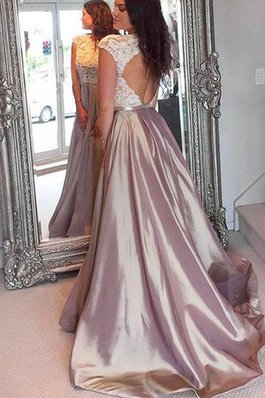 Robe de soirée de princesse ligne a avec décoration dentelle incroyable naturel