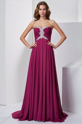 Robe de bal longue avec perle de col en cœur a-ligne de princesse