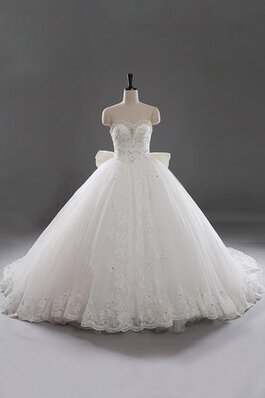 Robe de mariée distinguee splendide naturel avec lacets avec nœud