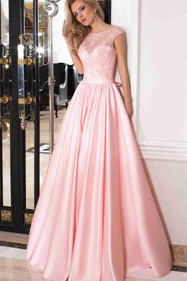 Robe de bal romantique col u profond avec ruban avec lacets avec manche courte