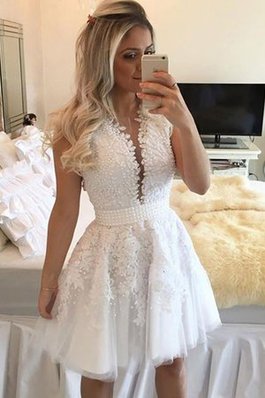 Robe fête de la rentrée de princesse grosses soldes a-ligne textile en tulle avec perle