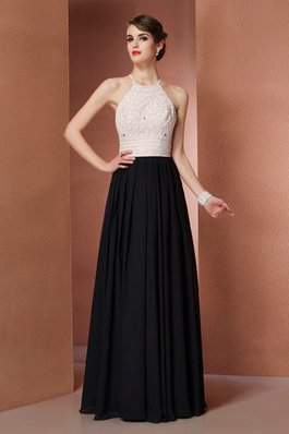 Robe de soirée longue naturel avec zip avec sans manches avec chiffon