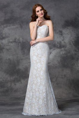 Vestido de Dama de Honor de Corte Sirena en Satén de Apliques de Largo de Natural