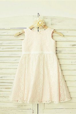 Robe de cortège enfant ligne a au niveau de cou avec zip de princesse avec fleurs